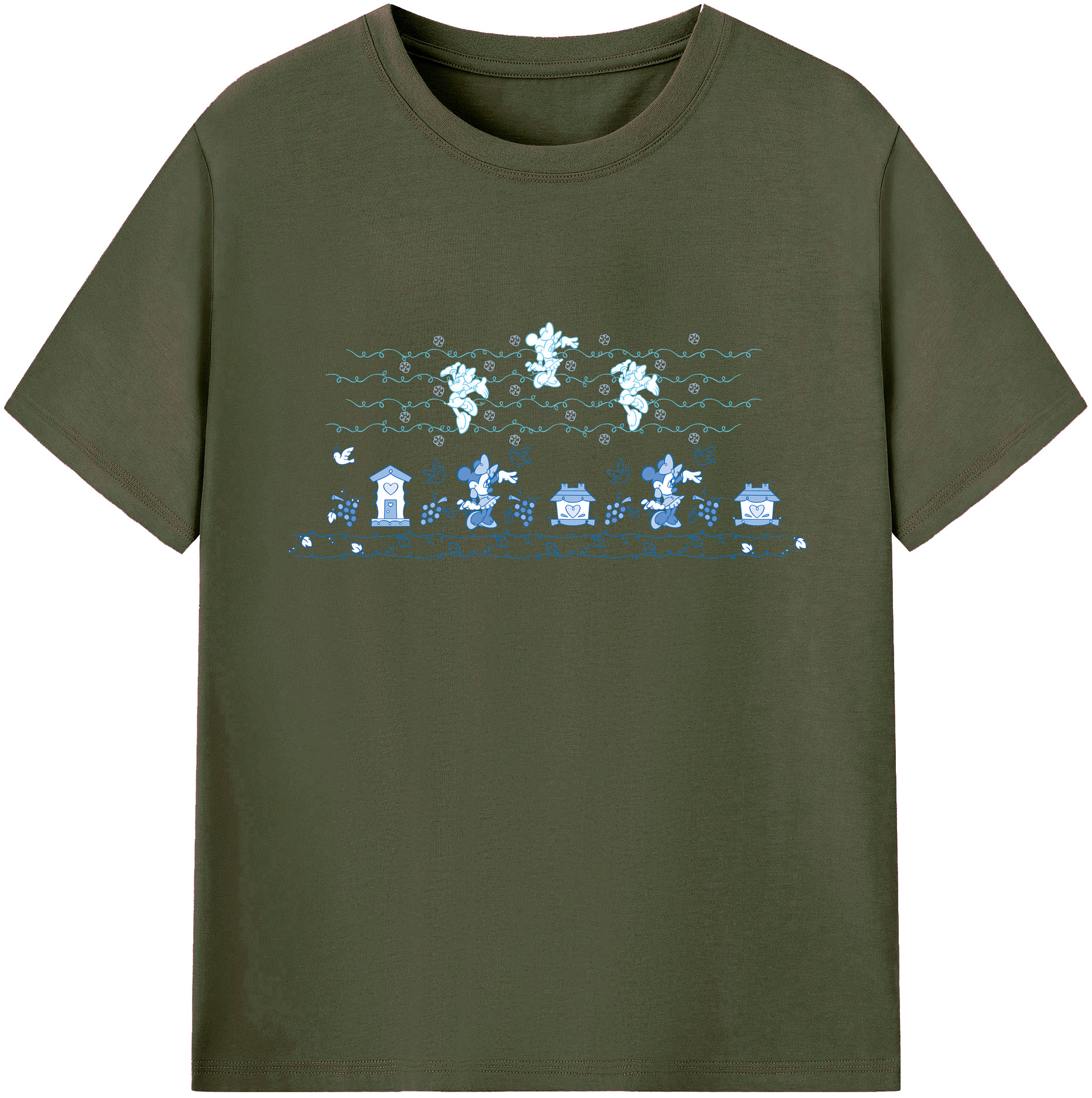 ミッキーマウス Mickey Mouse 綿100％ メンズ半袖Tシャツ｜肌触りやわらか＆通気性